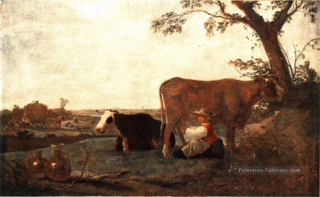Le peintre de campagne Dairy Maid Aelbert Cuyp Peintures à l'huile